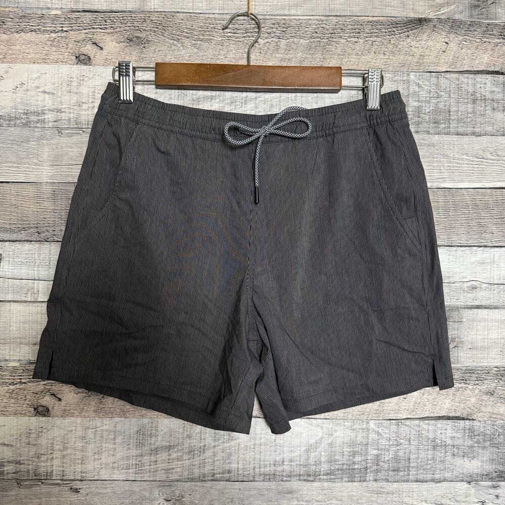 NEW Athleta Marin 5" inseam Board Short Womens XS Black Gray Stripe Swim